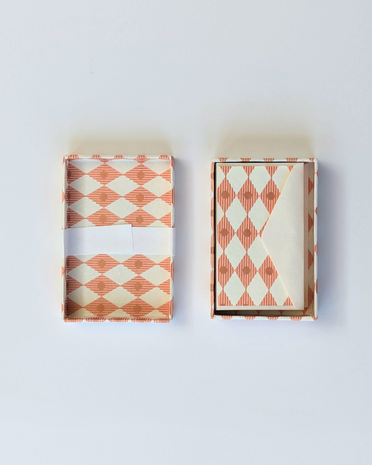 Upcycled Cotton Pulp Greeting Cards - Chess Copper