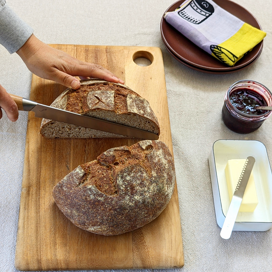 Bread Knife Premium Cherry Wood 8.3"