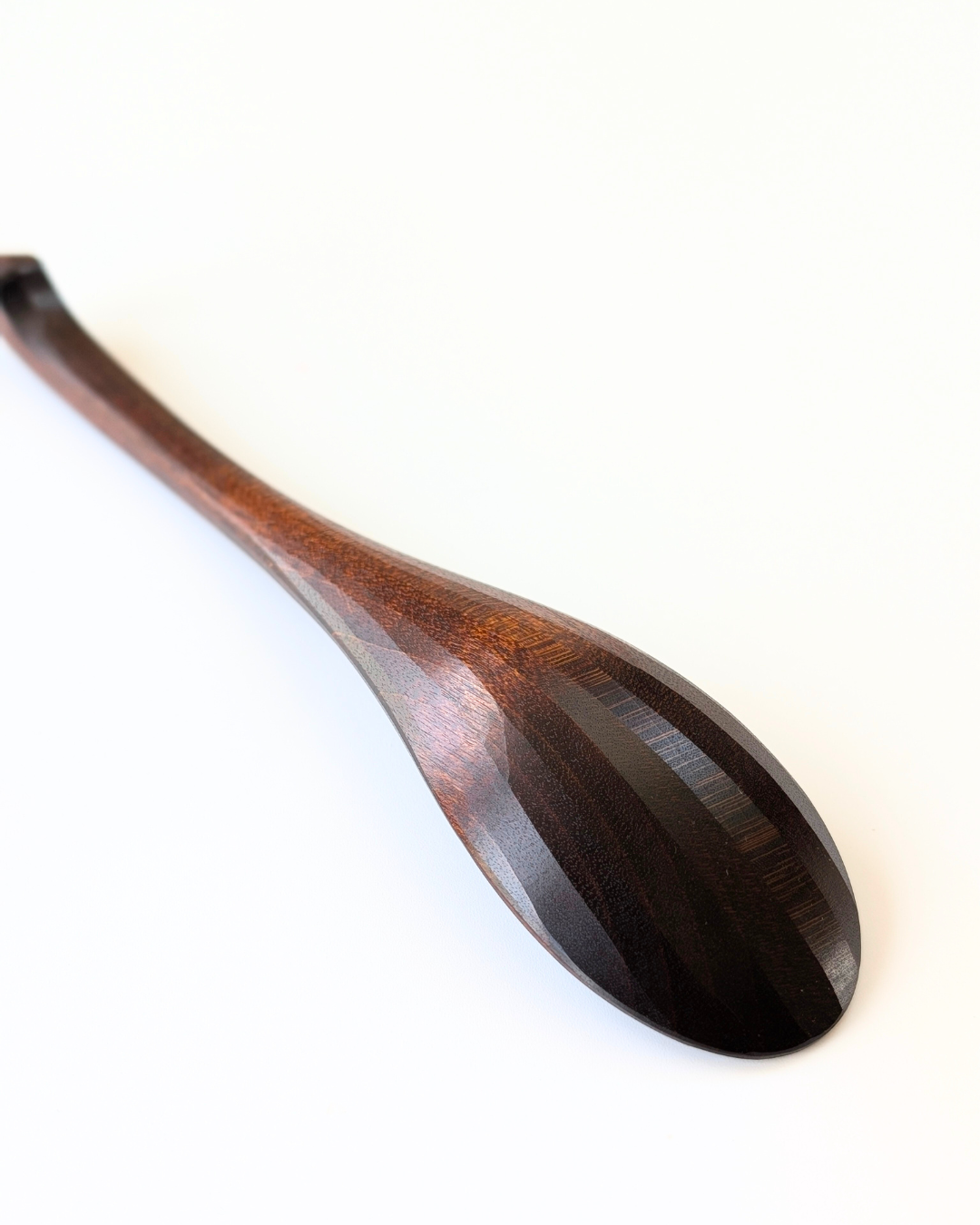Maple Wood Soup Spoon — No-Slip Resting Design, Fuki-Urushi Finish