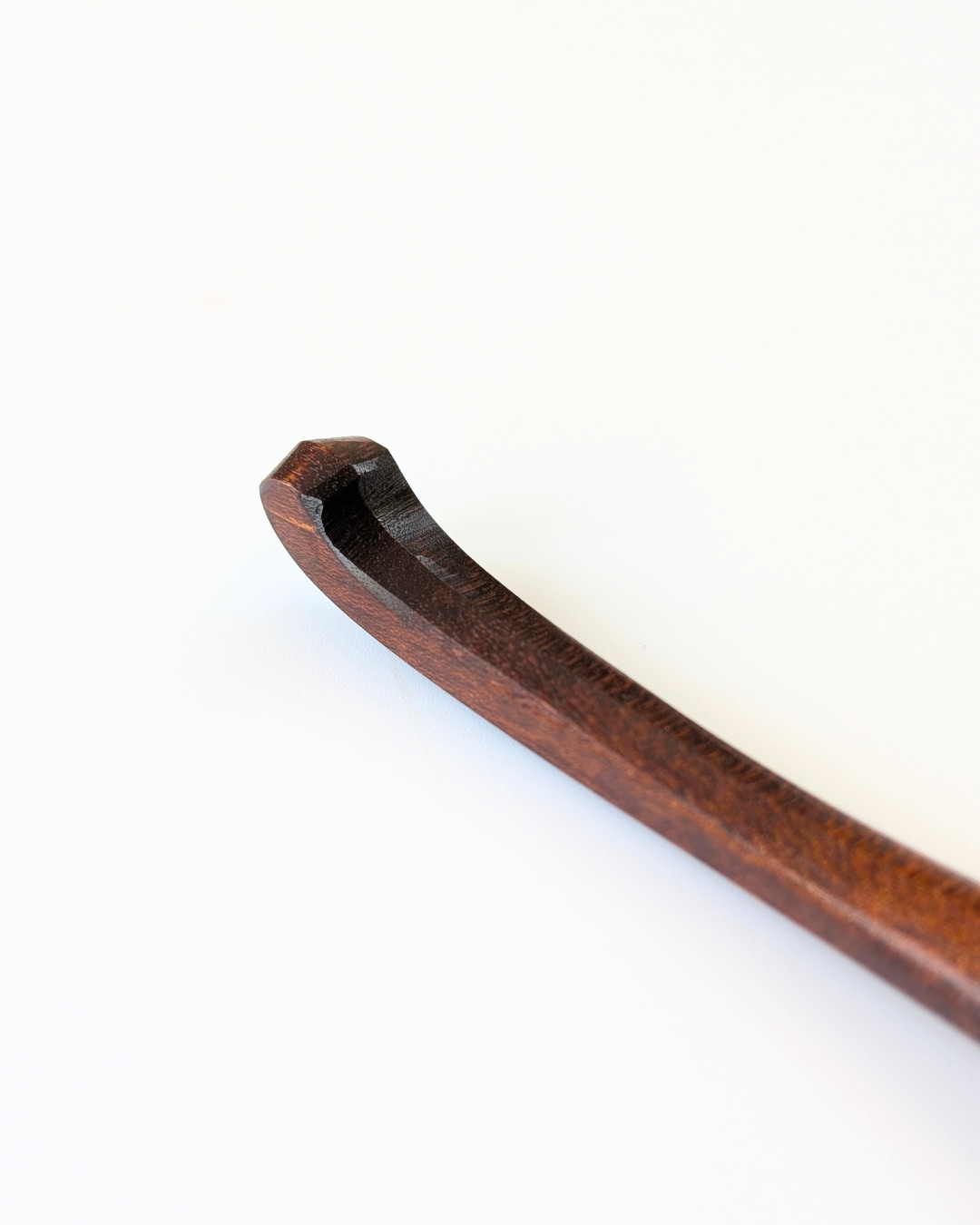 Maple Wood Soup Spoon — No-Slip Resting Design, Fuki-Urushi Finish