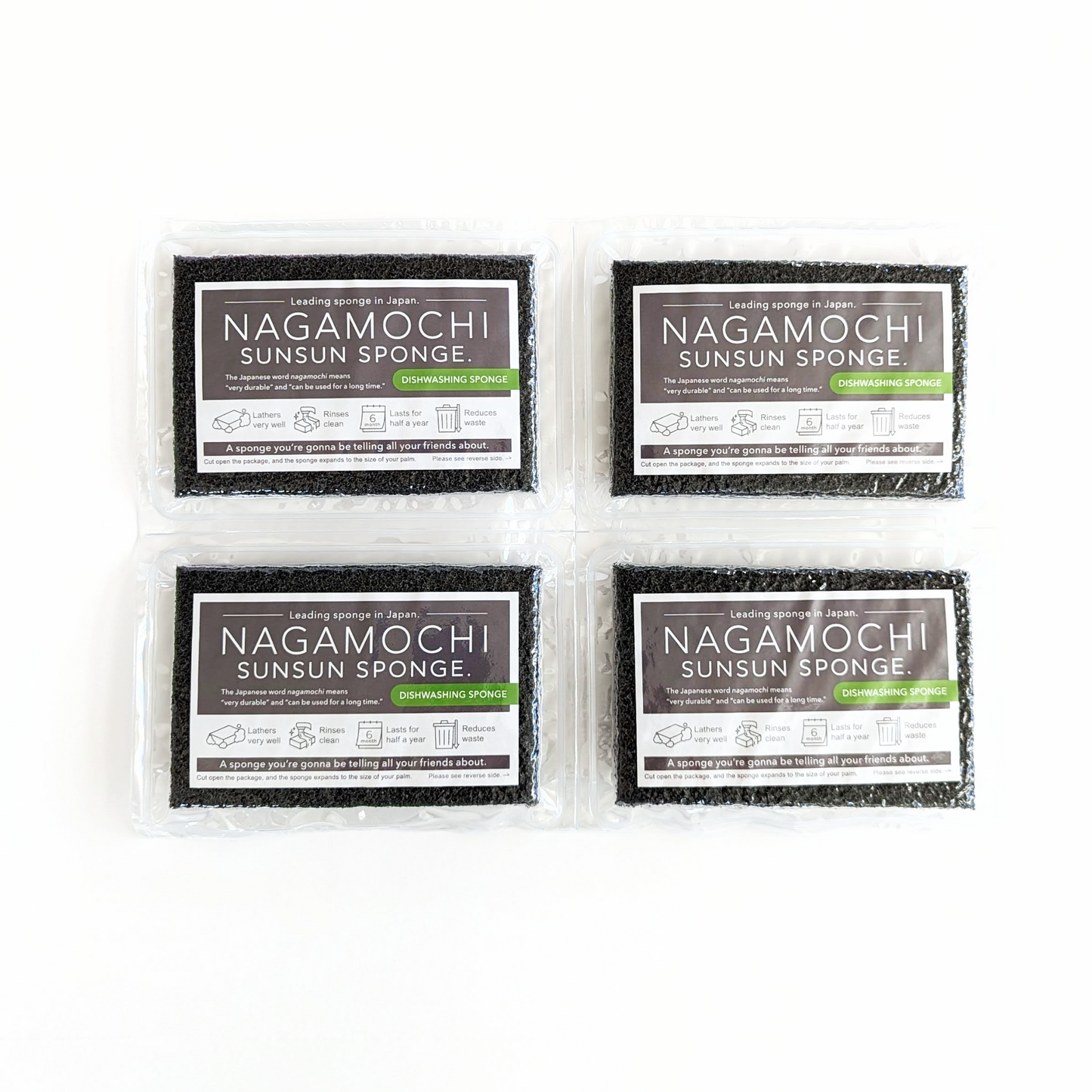 Nagamochi Sunsun Sponge 4-pack