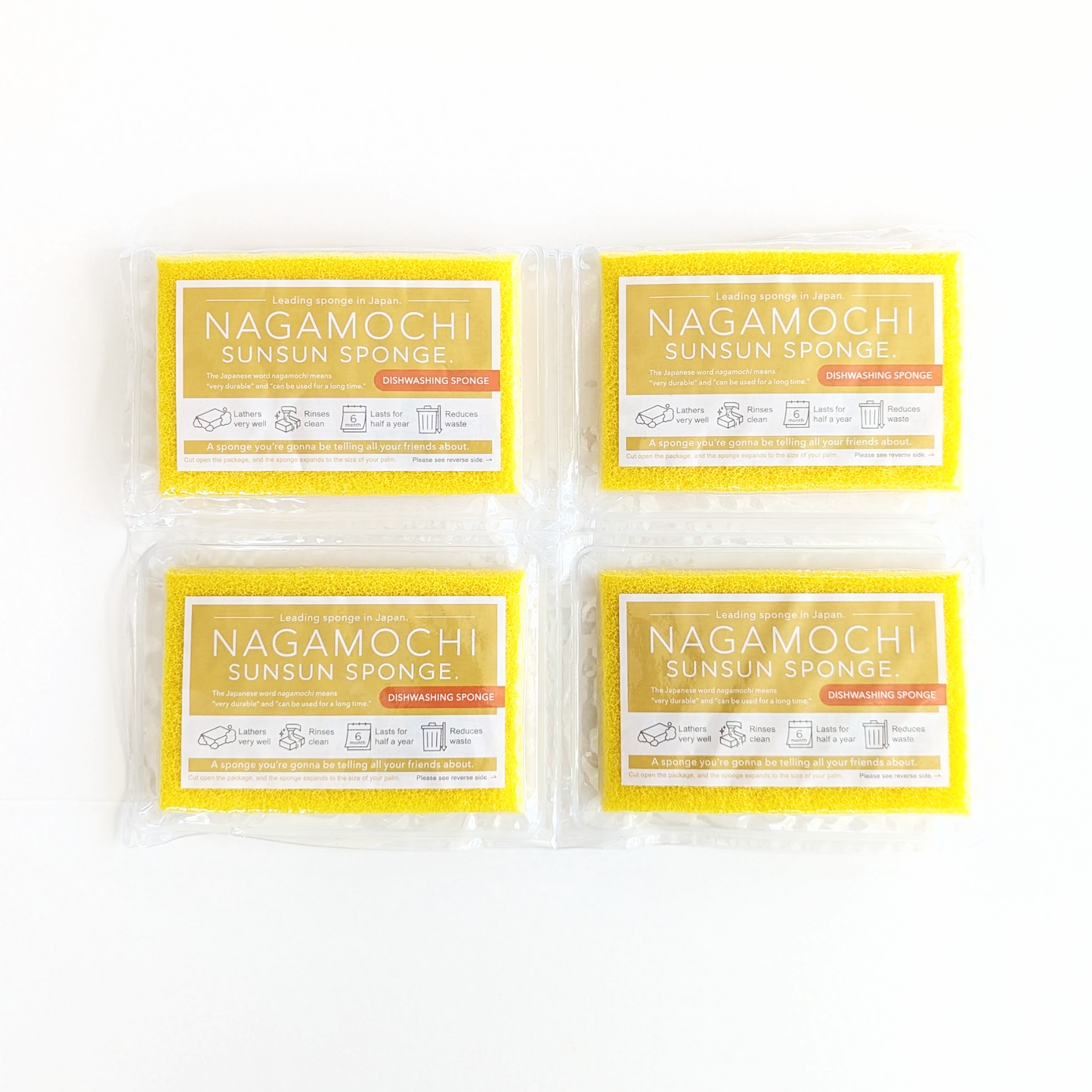 Nagamochi Sunsun Sponge 4-pack