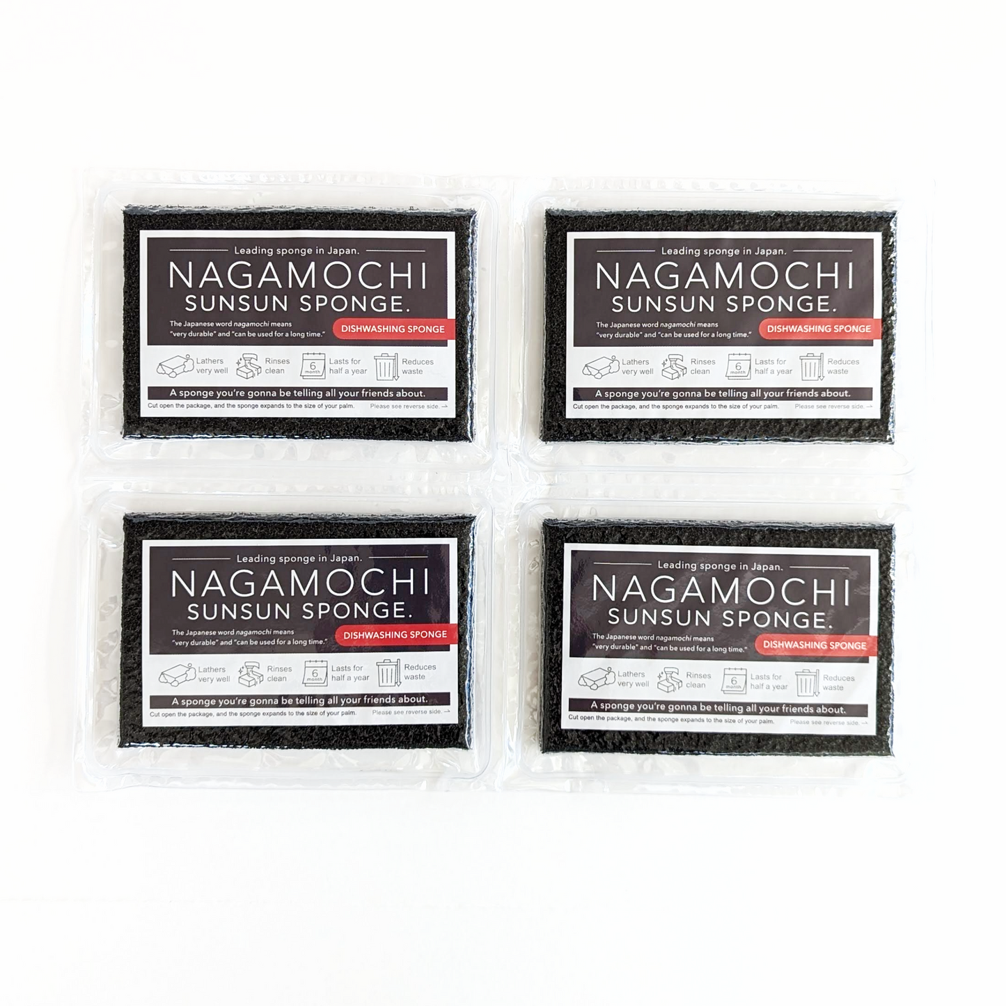Nagamochi Sunsun Sponge 4-pack