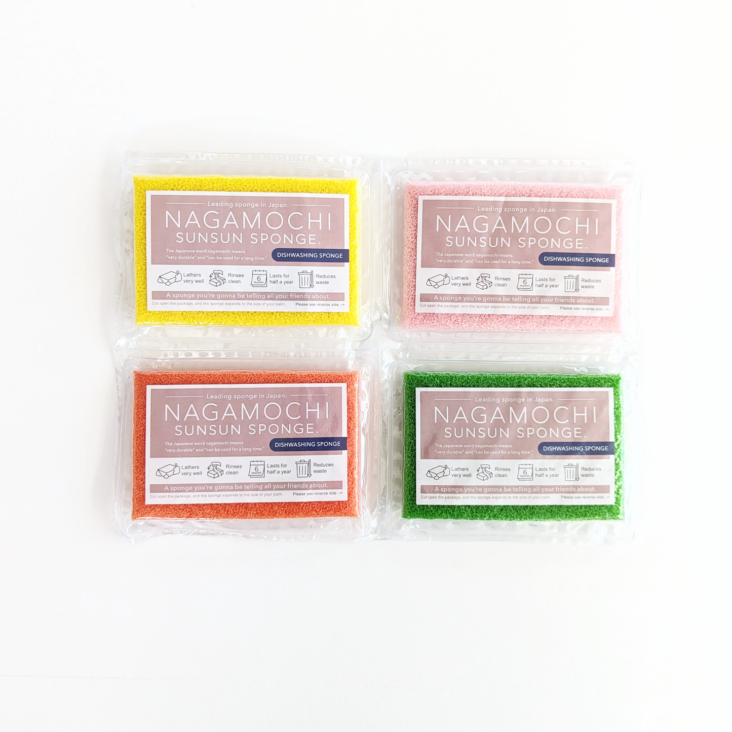 Nagamochi Sunsun Sponge 4-pack