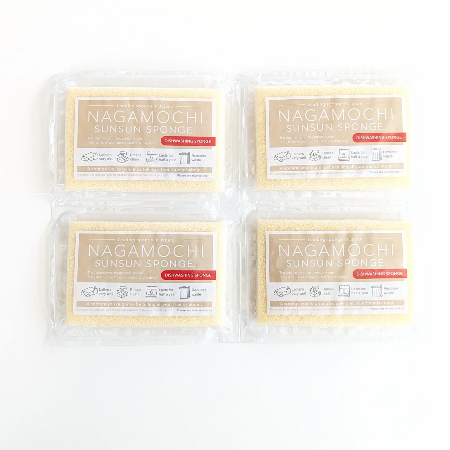 Nagamochi Sunsun Sponge 4-pack
