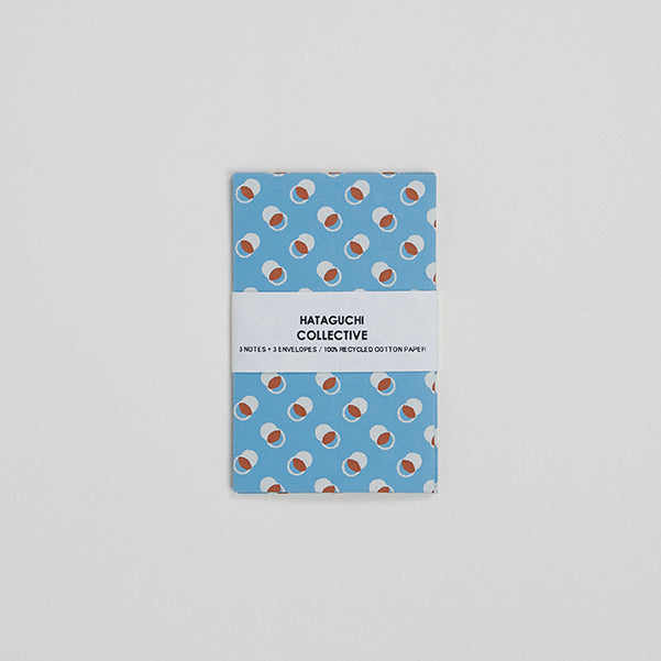 Upcycled Cotton Pulp Small Cards - Temari Light Blue