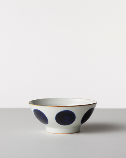 Blue & White Hand-Painted Japanese Ramen Bowl – Hasami Ware