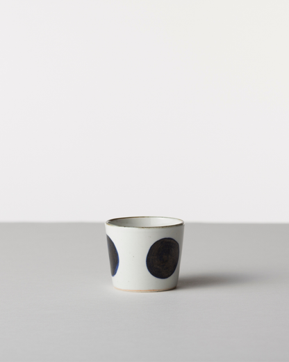 Blue & White Hand-Painted Small Cup – Hasami Ware bold circle