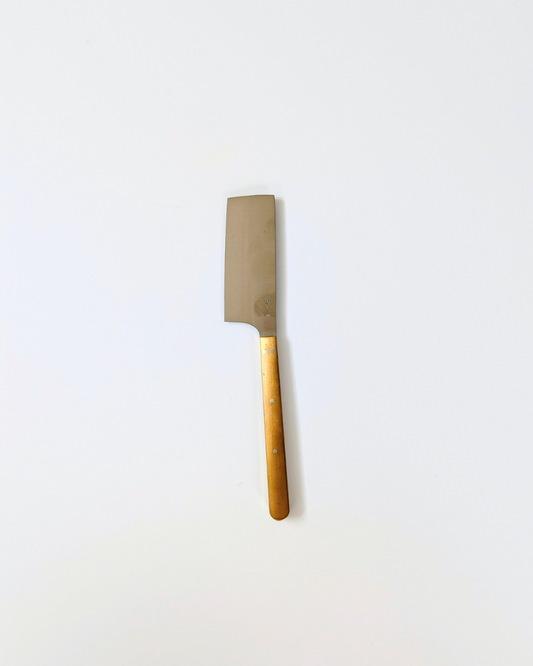 Brass Handle Cheese Knife