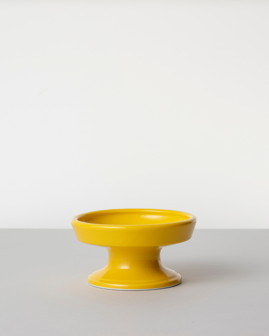 Ceramic Raised Pet Food Bowl 16cm (6.3") Mustard