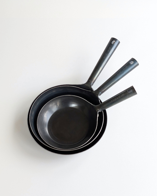 Hand-Forged Iron Frying Pan – KIYA x Yamada Kogyosho all sizes