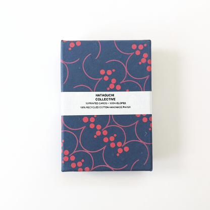 Upcycled Cotton Pulp Greeting Cards - Set of 10 in a Box