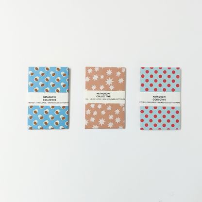 Upcycled Cotton Pulp Small Cards - Set of 3  2.75 x 4”