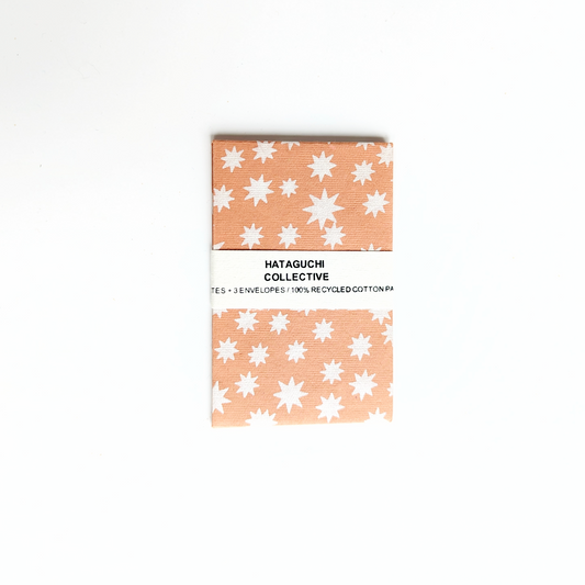 Upcycled Cotton Pulp Small Cards - Konpeito Petal | Set of 3  2.75 x 4”