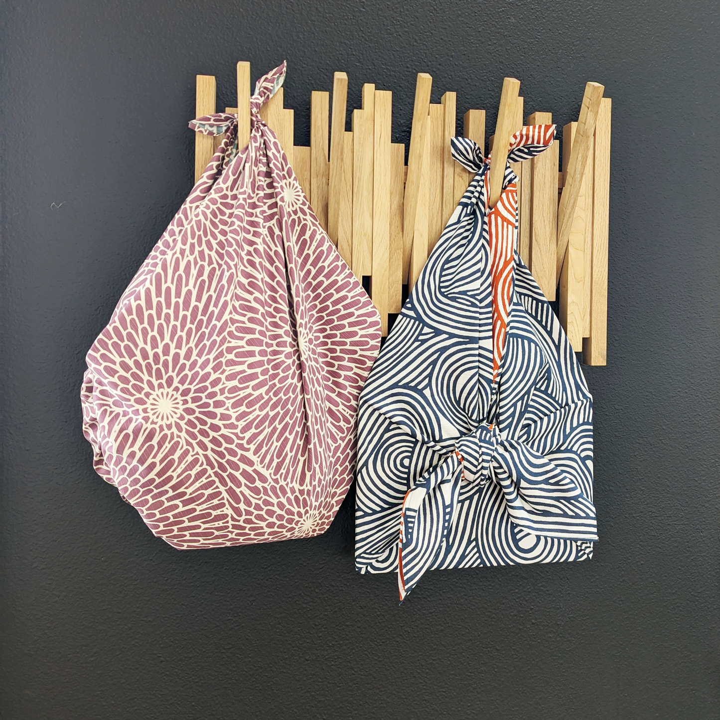 Reversible Furoshiki Wrapping Cloth 41x41"