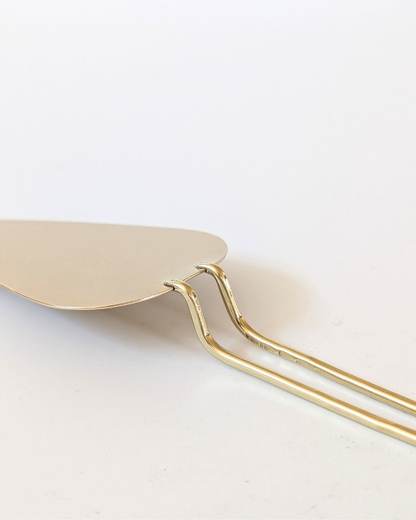 Japanese Brass Pie Server | Lue back