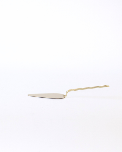 Japanese Brass Pie Server | Lue side