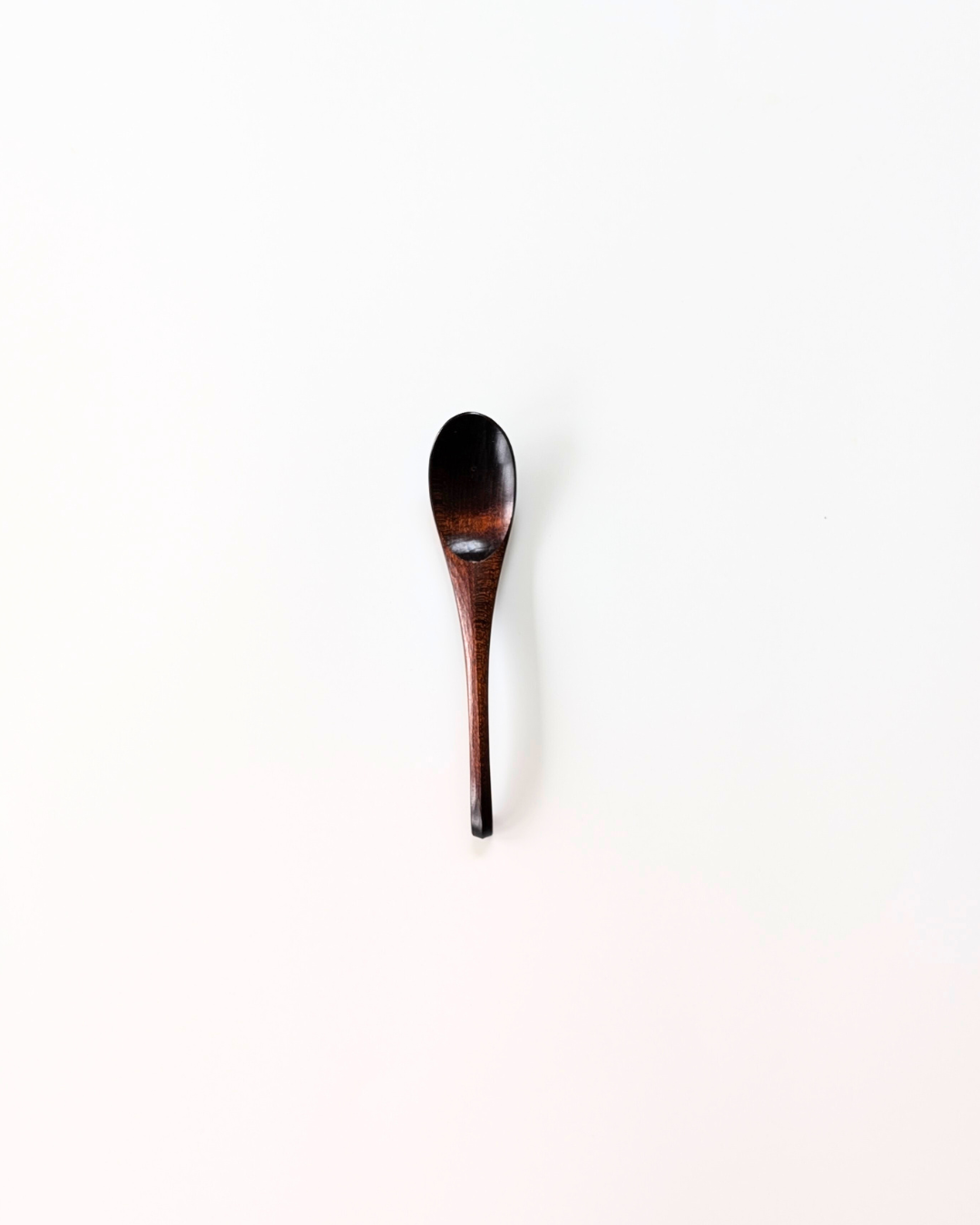 Maple Wood Soup Spoon — No-Slip Resting Design, Fuki-Urushi Finish