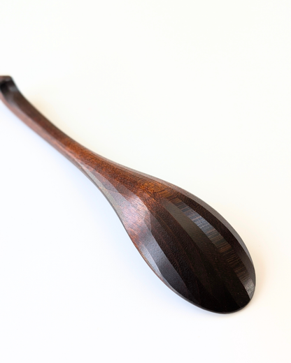 Maple Wood Soup Spoon — No-Slip Resting Design, Fuki-Urushi Finish