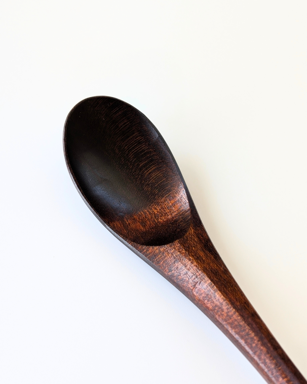 Maple Wood Soup Spoon — No-Slip Resting Design, Fuki-Urushi Finish
