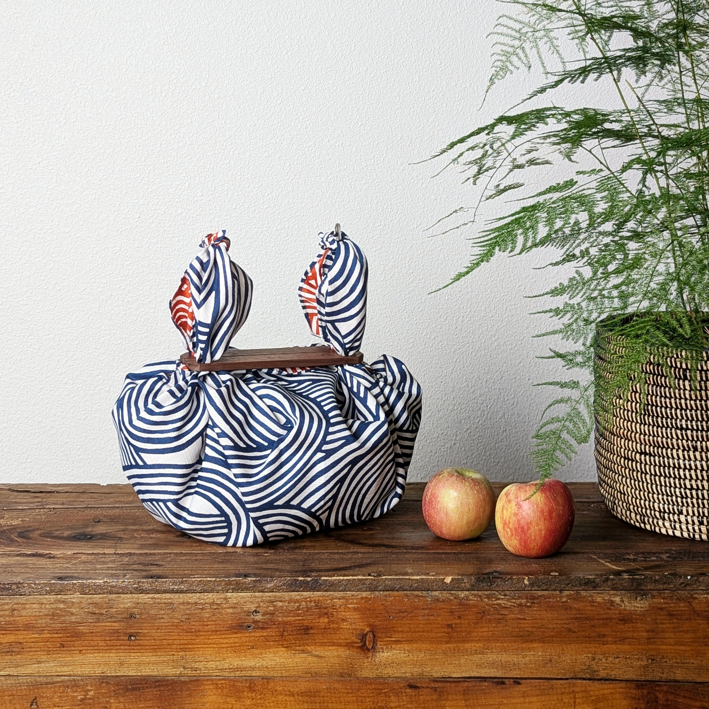 Reversible Furoshiki Wrapping Cloth 27.6x27.6"