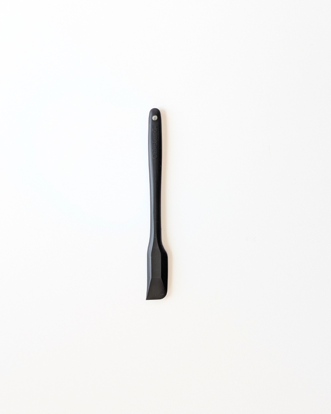 Slim Heat-Resistant Silicone Spatula – Black top