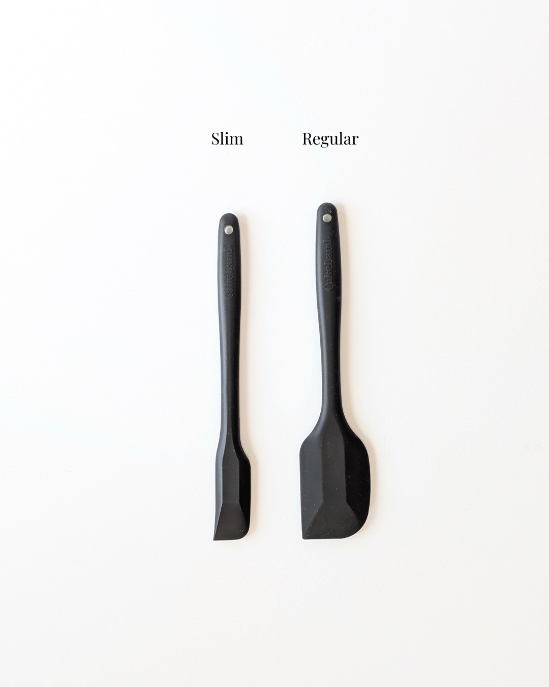 Slim Heat-Resistant Silicone Spatula Black comparison