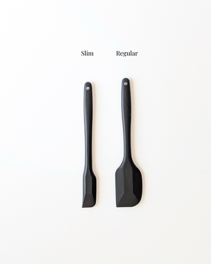 Slim Heat-Resistant Silicone Spatula Black comparison