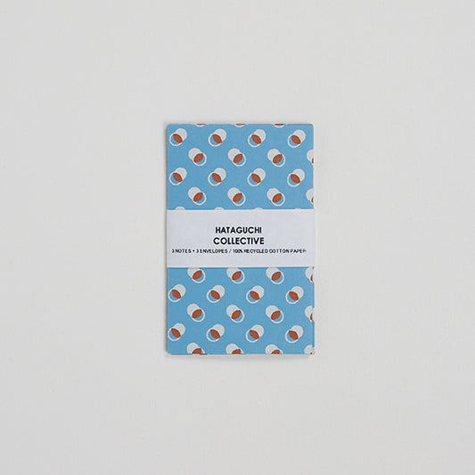Upcycled Cotton Pulp Small Cards - Temari Light Blue | Set of 3  2.75 x 4”