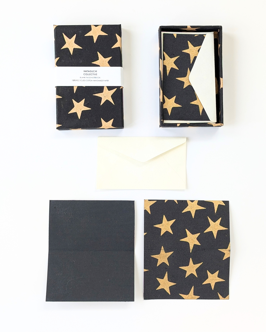 Upcycled Cotton Pulp Greeting Cards - Star | Set of 10 in a Box