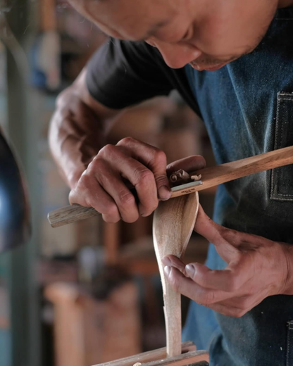 Walnut Serving Spoon making