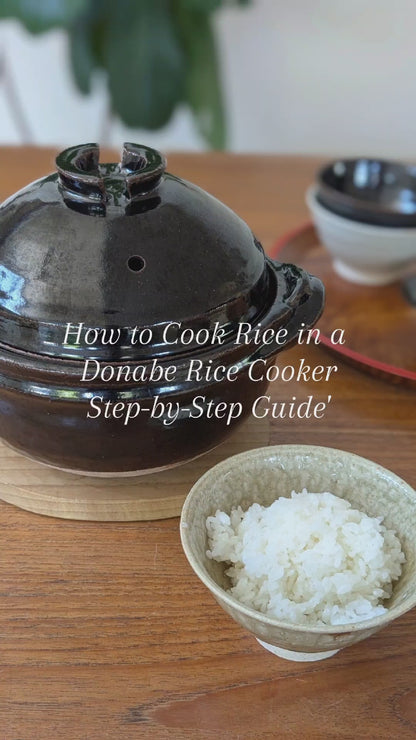 How to cook rice in a Donabe Rice Cooker Step-by-step Buide